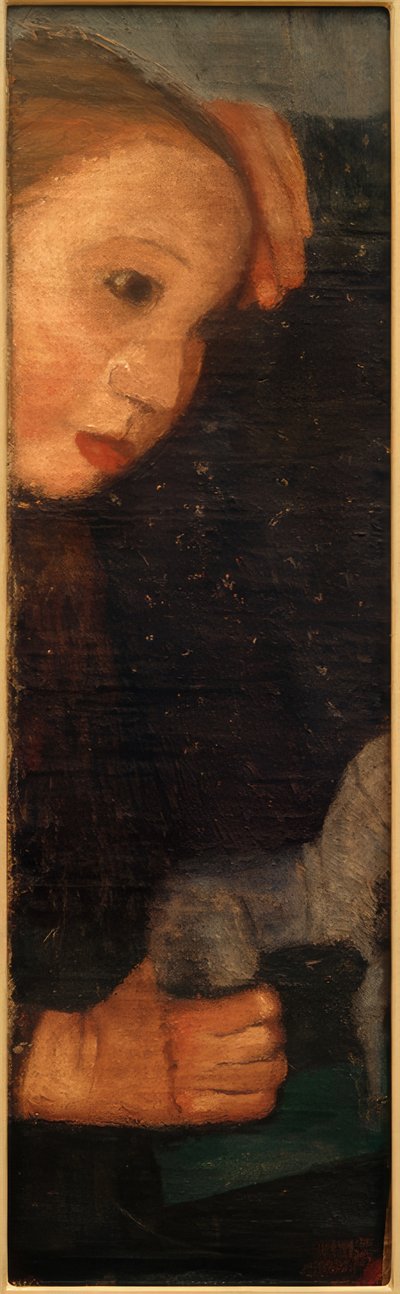 Pige med træhest af Paula Modersohn Becker