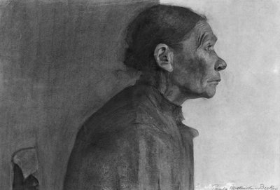 Portræt af en bondekvinde, 1898-99 af Paula Modersohn Becker