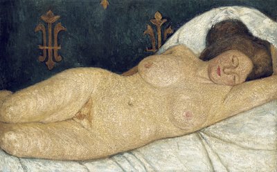 Liggende nøgen kvinde, 1905-06 af Paula Modersohn Becker