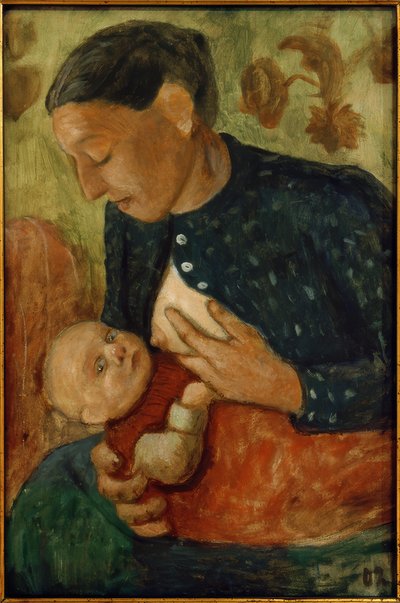 Ammende mor af Paula Modersohn Becker