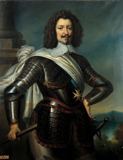 Portræt af Charles de Lorraine, prins af Joinville, hertug af Joyeuse og 4. hertug Guise (1571-1640) lyske søn af Henri de Guise Maleri af Paulin Guerin (1783-1855) 1800-tallet søn. 1,22x0,96 m af Paulin Jean Baptiste Guerin