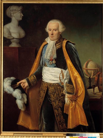 Portræt af Pierre Simon, Marquis de Laplace (La Place) (1745-1827) Astronommaleri af Paulin Guerin (1783-1855) 1800-tallet søn. 1,46 x 1,13 m af Paulin Jean Baptiste Guerin