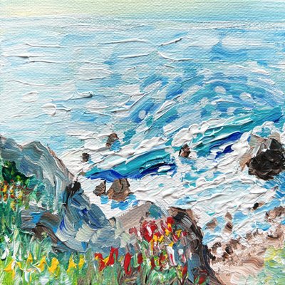 Livlige kystbølger af Pauline Wegman | Key and Sea Creative