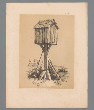 Landskab med svaleslag Maleriske ansigter af Paulus Lauters (serietitel) Etrennes pittoresques pour 1839, af Lauters (serietitel) af Paulus Lauters