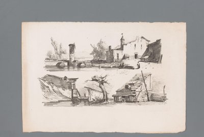 To ansigter på huse Principper for landskaber (serietitel) Principles de paysages (serietitel) af Paulus Lauters