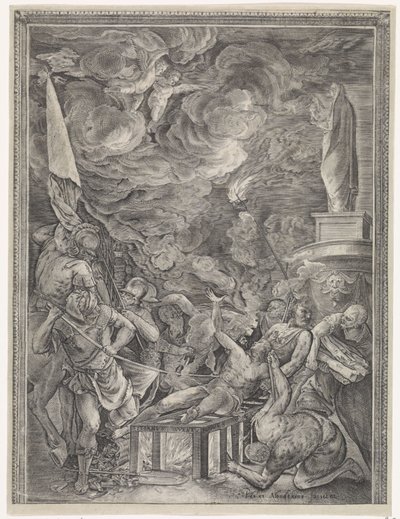 Sankt Laurentius martyrium af Paulus Mondekens