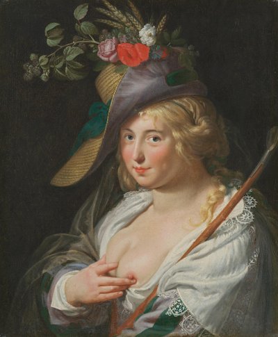 Den blonde hyrdinde af Paulus Moreelse