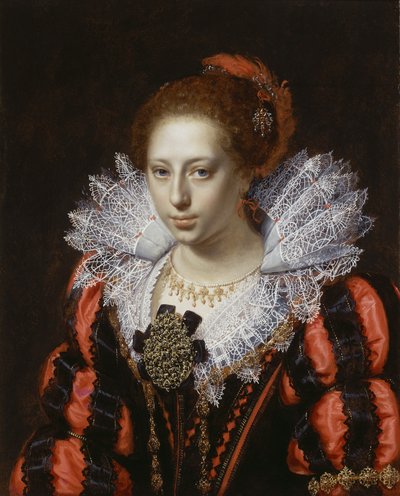 Portræt af en ung dame, ca. 1620 af Paulus Moreelse