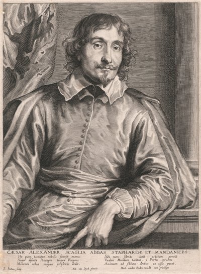 Cæsar Alexander Scaglia Abbed af Staphardæ og Mandanices af Paulus Pontius