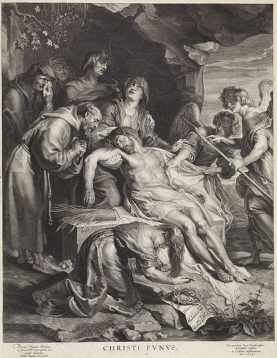 Graflegging Van Christus Christi Fvnvs (titel på objekt) af Paulus Pontius
