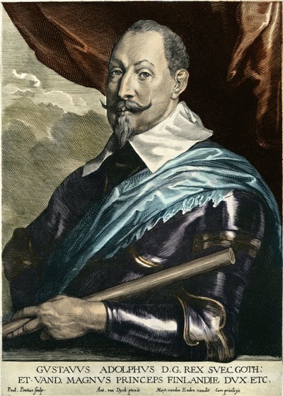 Gustav II Adolfo Vasa af Paulus Pontius