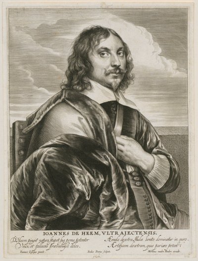 Portræt af Johannes de Heem af Paulus Pontius