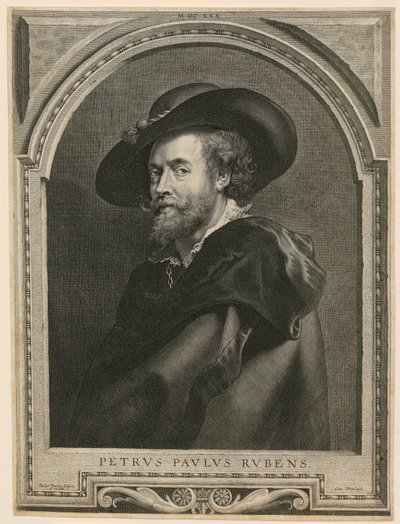 Portræt af Peter Paul Rubens af Paulus Pontius