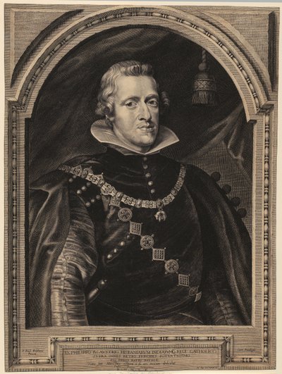 Portræt af Filip 4., konge af Spanien af Paulus Pontius