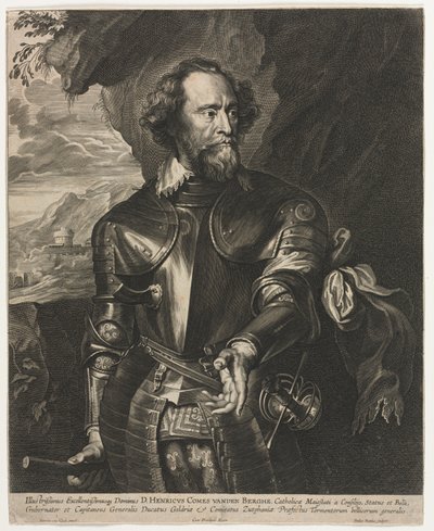 Portræt af Henry, Grev van den Berghe af Paulus Pontius