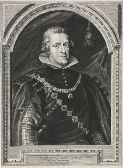 Portræt af Philip IV. af Paulus Pontius