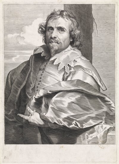 Portræt af maleren Daniël Mijtens (I) af Paulus Pontius