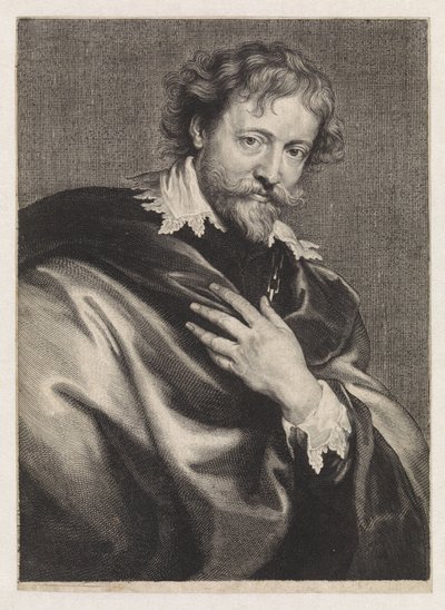 Portræt af maleren Peter Paul Rubens af Paulus Pontius