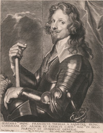 Serenity Princ. Franciscus Thomas af Savoyen, fyrste. Carignani osv. Rustning og hær af Paulus Pontius