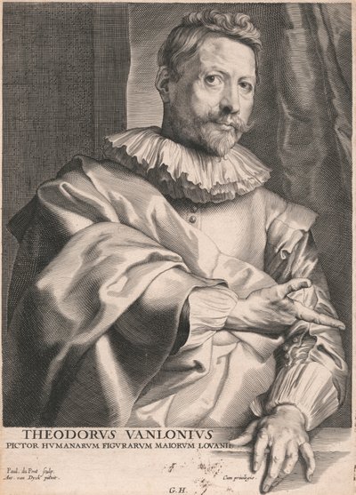 Theodore van Lonius, maler af menneskelige figurer Majors of Louvain af Paulus Pontius