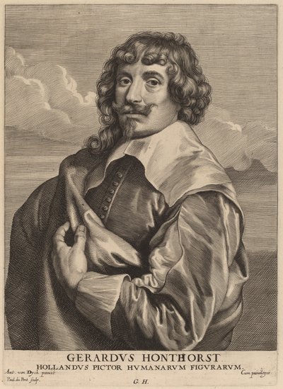 Gerrit van Honthorst af Paulus Pontius after Sir Anthony van Dyck