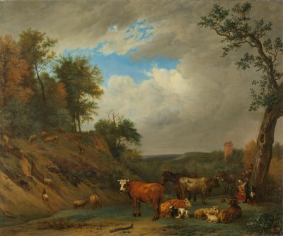 Hyrder med deres kvæg af Paulus Potter (after)