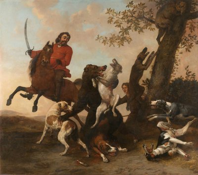 Bjørnejagt af Paulus Potter