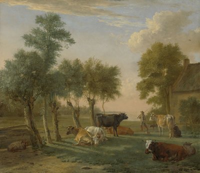 Køer på en eng nær en gård, 1653 af Paulus Potter