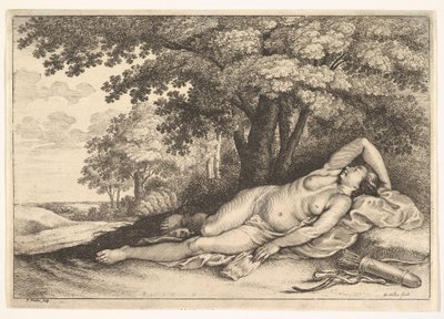 Sovende Jægerske, 1625-77. af Paulus Potter