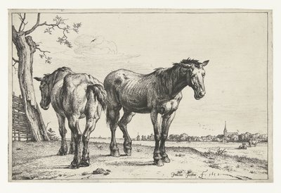 To plovheste Heste (serietitel) af Paulus Potter