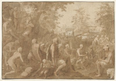 Gudernes banket Godenmaaltid af Paulus Willemsz. van Vianen