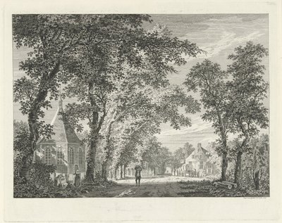 Udsigt over landsbyen i Driebergen, 1754 af Paulus van Liender