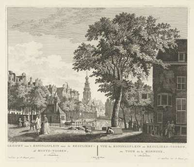 Udsigt over Munttoren i Amsterdam Udsigt fra 