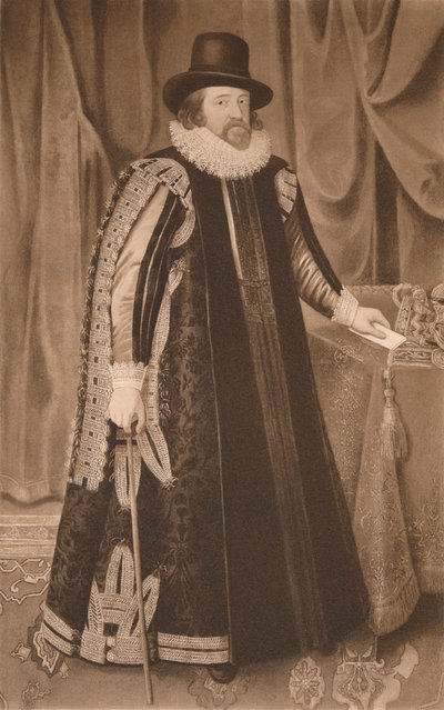 Francis Bacon, Viscount St. Albans, c1600, 1904 af Paulus van Somer