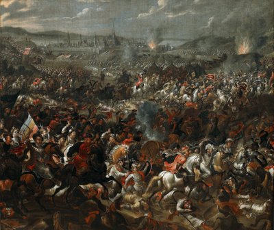 Slaget ved Wien den 12. september 1683, ca 1683-84 (olie på lærred) af Pauwel Casteels