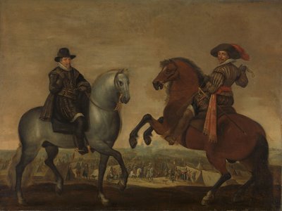 Prinserne Maurits og Frederik Hendrik til Hest af Pauwels van Hillegaert (workshop of)