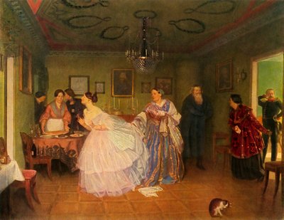 Majors frieri, eller han forbedrer sin situation, 1848, 1965. af Pavel Andreevich Fedotov