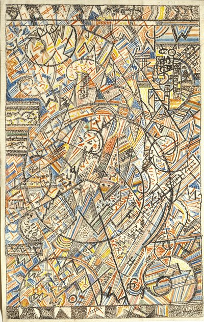 Universets formel, 1920-1922 af Pavel Nikolayevich Filonov