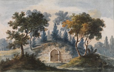 General Washingtons grav ved Mount Vernon Kopi efter indgravering i The Port Folio..., 1811-ca.1813. af Pavel Petrovic Svin