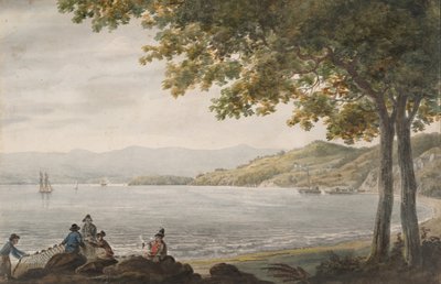 Shad Fishermen på kysten af Hudson River, 1811-ca. 1813. af Pavel Petrovic Svin