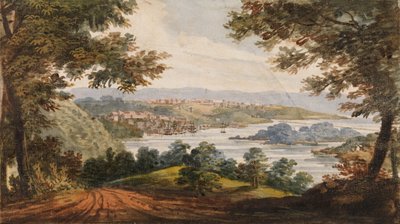 Washington og Georgetown fra Alexandria Road, 1811-ca. 1813. af Pavel Petrovic Svin