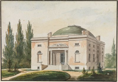 The Pennsylvania Academy of the Fine Arts, Philadelphia (kopi efter et kobberstik i The Port Folio Magazine, juni 1809) af Pavel Petrovich Svinin