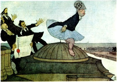 Ny Minerva Sergei Dyagilevs triumf, 1901 af Pavel Yegorovich Shcherbov