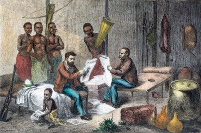 Livingstone og Stanley modtog aviser i Centralafrika, 1871-1873 af Pearson