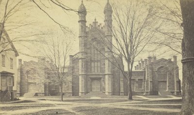 Bibliotek, Yale University, 1800-tallet. af Peck Brothers
