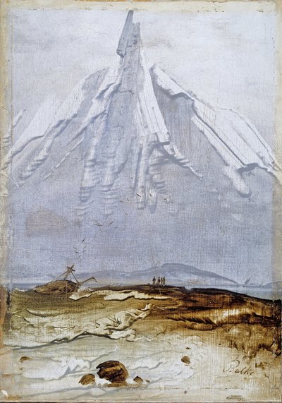 Kystlandskab med vrag af Peder Balke