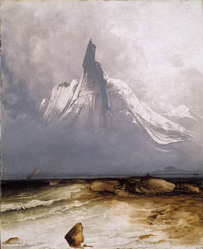 Stetind i tåge af Peder Balke