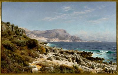Kyst nær Monte Carlo af Peder Monsted