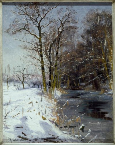 Solrig vinterdag af Peder Monsted
