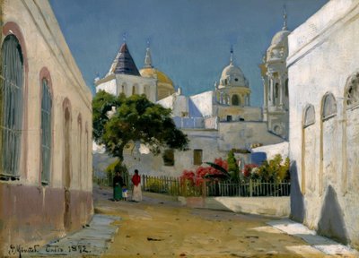 Byudsigt i Cadiz af Peder Monsted